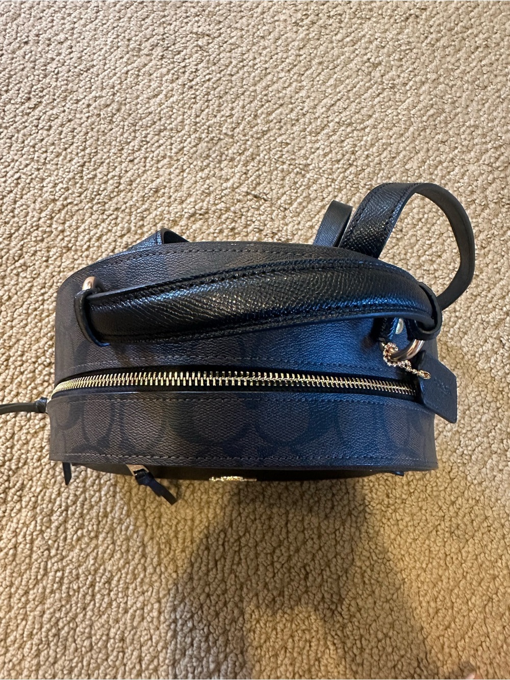 NEVER USED- Coach Jordyn Backpack in Black Leather with C Design - Picture 15 of 15